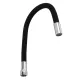 Вилив змішувача Globus Lux GLR-BLACK-55 для кухні Гофрований , силікон Чорний , 3/4"ВН