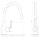 Змішувач для кухні Globus Lux LAZER GLLR-0203SG