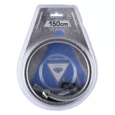 Шланг для душу TOPAZ TSH-6004-150 хром 150см посилений рухома гайка, Blister