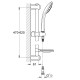 Душевой гарнитур со штангой, 1 режим струи Grohe Euphoria