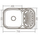 Мойка кухонная Zerix Z7549-08-180D (decor)