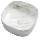Раковина накладная Mixxus Premium DIVERSE-0104 MARBLE 370х370х135mm