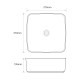 Раковина накладная Mixxus Premium DIVERSE-0104 MARBLE 370х370х135mm