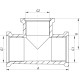 Тройник редукционный 3/4"х1/2"х3/4" ВВВ Koer KF.T080608F