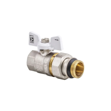 Кран с американкой 1/2" "антипротечка" (Koer KR.227.W-Gi) белый
