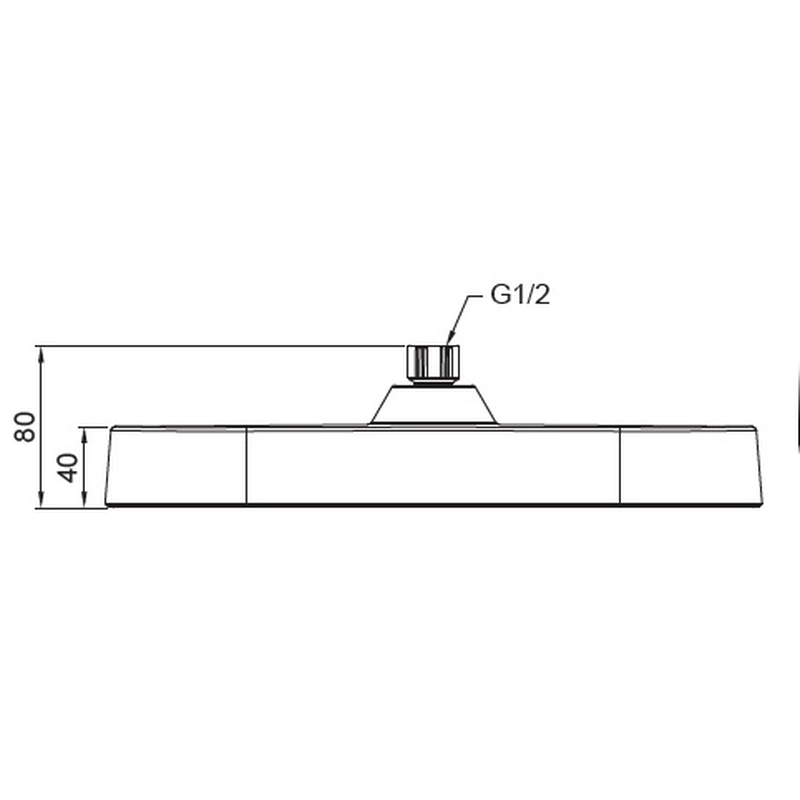 Лейка для душа потолочная Koer KP-0401-01-OH 250мм