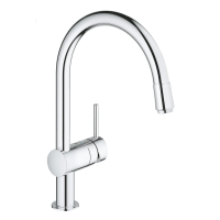 Смеситель для кухни с выдвижным изливом Grohe Minta