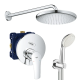 Душевая система скрытого монтажа со смесителем Grohe Eurosmart New Tempesta 250