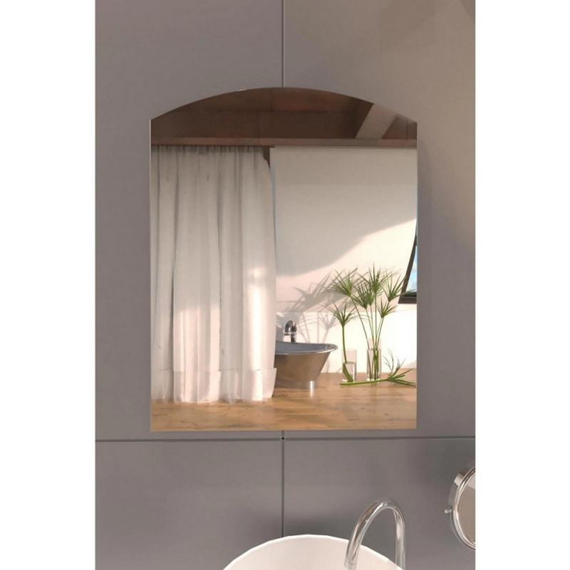 Зеркало настенное Zerix ALIVE MRZ01-450x600 прямоугольное с дугообразным верхом