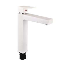 Смеситель для умывальника Plamix Kubus-001 HIGH SET White (с подводом)