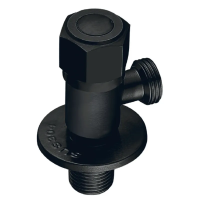 Кран для подключения сантехприборов Mixxus VAL-06-1/2x1/2 Black с нерж.ст.SUS304(черн.)