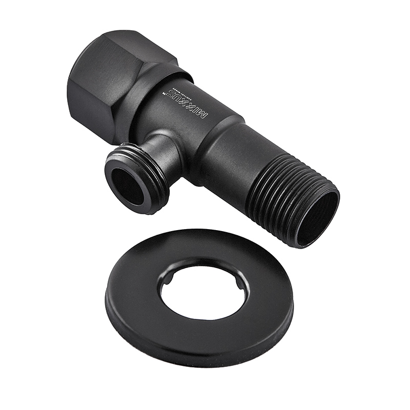 Кран для подключения сантехприборов Mixxus VAL-06-1/2x1/2 Black с нерж.ст.SUS304(черн.)