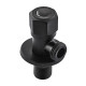 Кран для подключения сантехприборов Mixxus VAL-06-1/2x1/2 Black с нерж.ст.SUS304(черн.)