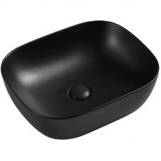 Умивальник накладний керамічний Mixxus Premium Diverse-0101 Black 490x395x150мм