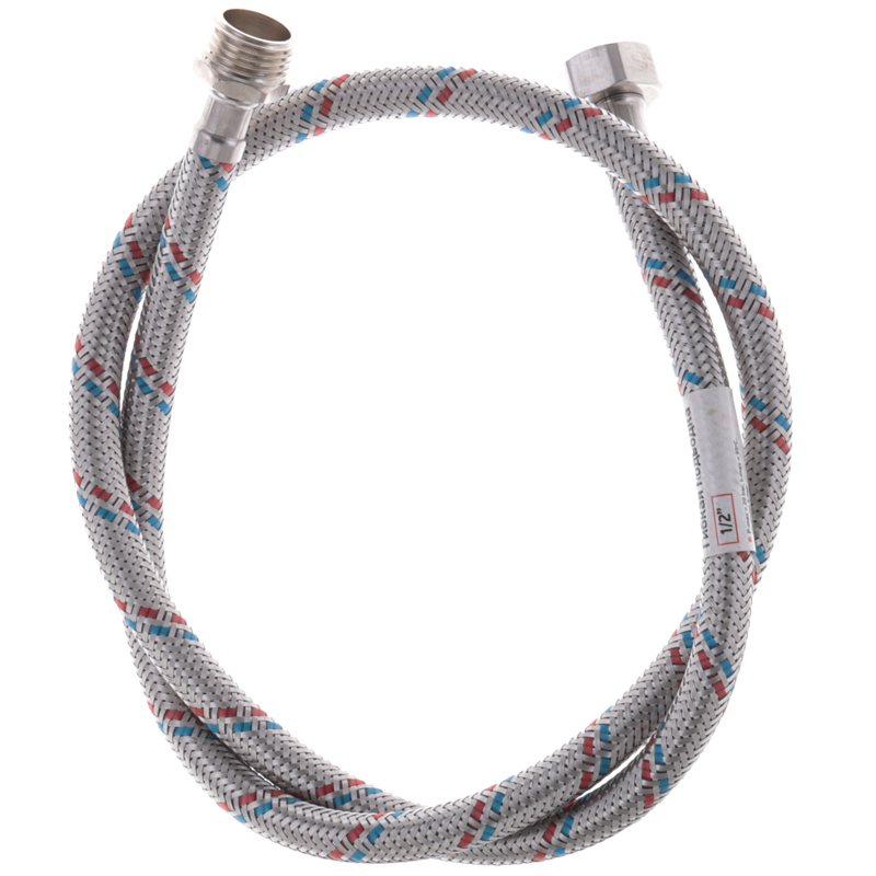 Гибкий шланг для подключения воды гайка 1/2'' - Штуцер 1/2'' (100 см) Zerix