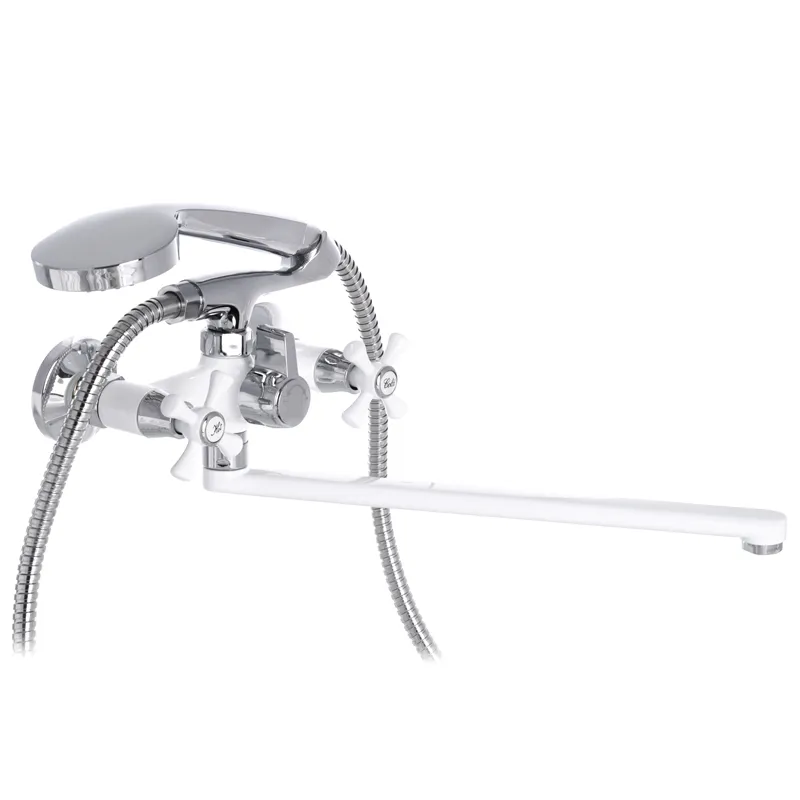 Смеситель для ванны Mixxus Omega 140 White
