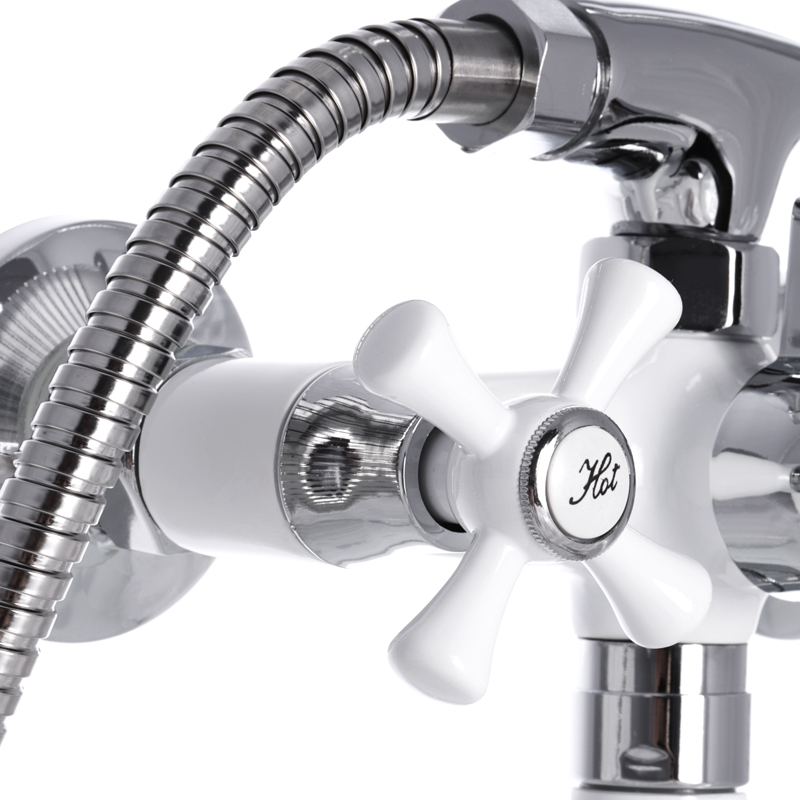 Смеситель для ванны Mixxus Omega 140 White
