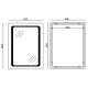 Зеркало Mixxus TWEE MR09-80x60-REVERSE с LED Touch, Anti-fog, димером, регулировкой яркости (MI6660