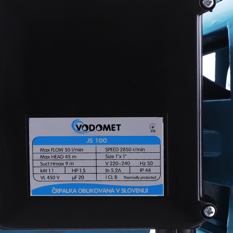 Насос поверхн. центробежный Vodomet JS100, корпус нерж. сталь