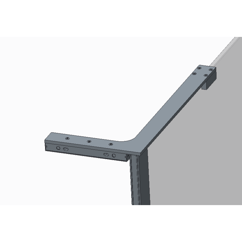 Душова перегородка Koer SR SP02-100x200-TR-07 Walk-In прозоре скло Easy Clean 8мм, графіт (KR