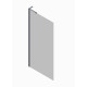 Душова перегородка Koer SR SP02-100x200-TR-07 Walk-In прозоре скло Easy Clean 8мм, графіт (KR