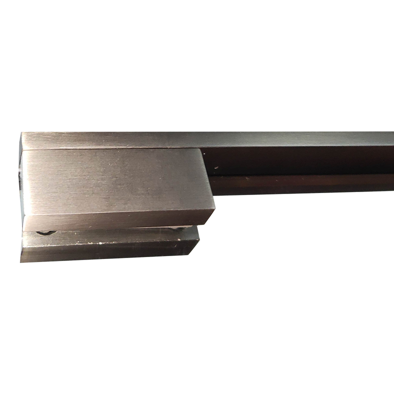 Душова перегородка Koer SR SP02-100x200-TR-07 Walk-In прозоре скло Easy Clean 8мм, графіт (KR