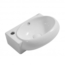 Раковина підвісна Mixxus Premium DIVERSE-1201-R 400х215х140мм з отвором під змішувач і переливом