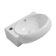 Раковина подвесная Mixxus Premium DIVERSE-1201-R 400х215х140mm с отверстием под смеситель и перелив