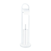 Йоржик для унітазу з тримачем для паперу Zerix KIT ME04 White
