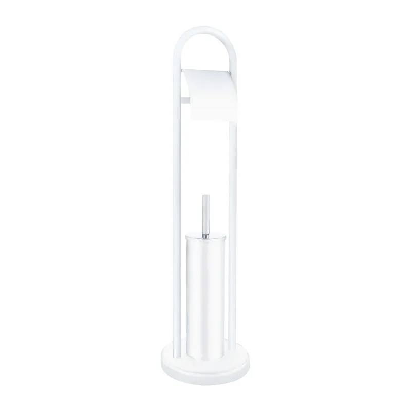 Йоржик для унітазу з тримачем для паперу Zerix KIT ME04 White