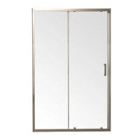 Двері в нішу Mixxus Premium DIVERSE SD01-140x185-TR Хром прозоре скло 5мм