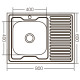 Кухонная мойка накладная Zerix Z8060L-04-160E (Satin)