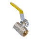 Кран шаровой Waterpro WP602-15FFL-Y - 1/2" FFL ГГВ YELLOW, ручка "рычаг" желтая