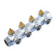 Коллектор вентильный с адаптером Koer KR.1127-4 - 1"x4 - 3/4 Ways (евроконус-плоскость)