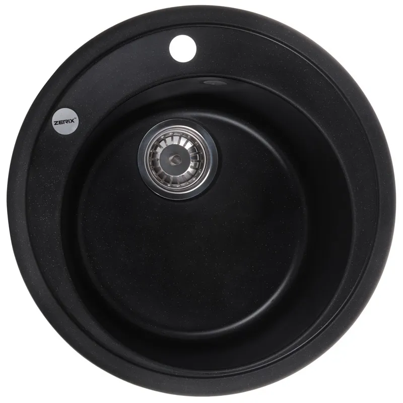 Мойка кухонная Zerix ZS-510R-14 Черный металлик