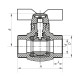 Кран шаровый PPR КШ Koer (бабочка) для горячей воды 25 (Koer K0182.PRO)
