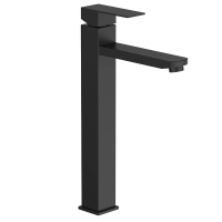 Смеситель для умывальника Zerix KUB-001-High Black с нерж. стали SUS304