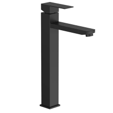 Смеситель для умывальника Zerix KUB-001-High Black с нерж. стали SUS304