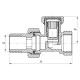 Вентиль 1/2x1/2 Koer KR.904