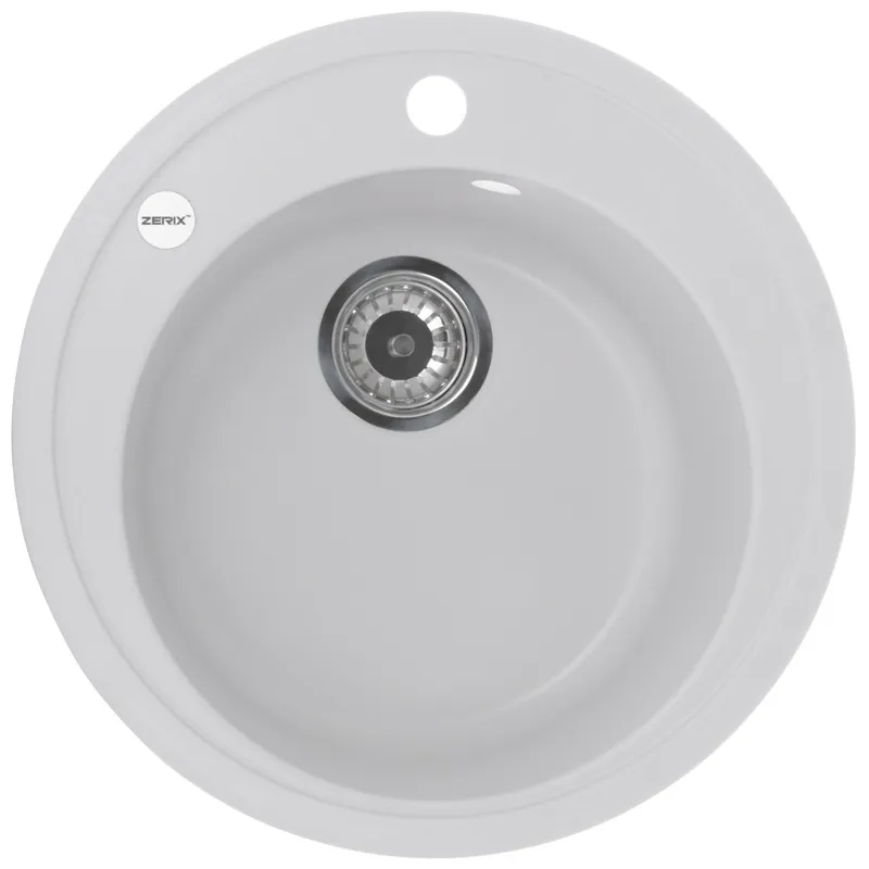 Мойка кухонная Zerix ZS-510R-01 Белая