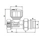 Кран радиаторный термостатический Roho R5160-050 - 1/2" (М30х1,5) прямой