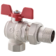 Кран с американкой Roho R106-075 - 3/4" угловой