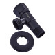 Кран для подключения сантехприборов Mixxus VAL-07-1/2x3/4 Black