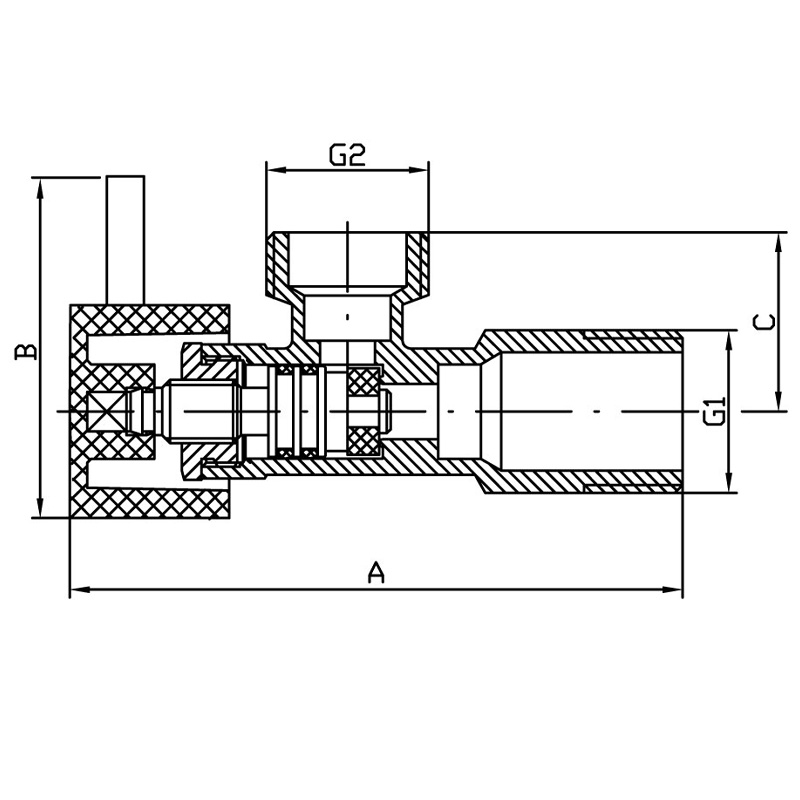 Кран Koer KR.516 - 1/2x3/4