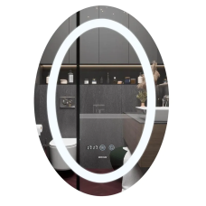 Дзеркало Mixxus Plain MV02-50x70 (годинник, LED-підсвітка, антизапотівання)