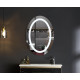 Зеркало Mixxus Plain MV02-50x70 (часы, LED-подсветка, антизапотевка)