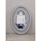 Зеркало Mixxus Plain MV02-50x70 (часы, LED-подсветка, антизапотевка)