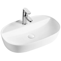Умывальник накладной керамический Mixxus Premium Ellipse-0202 610x400x120mm