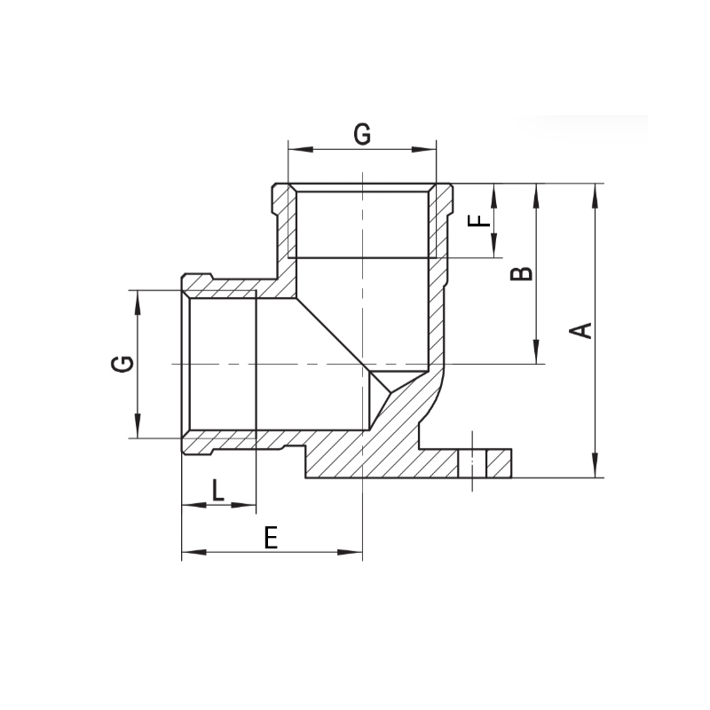 Водорозетка Koer KF.V06FF - 1/2" FF