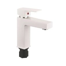 Смеситель для умывальника Plamix Kubus-001 SET White (с подводкой)
